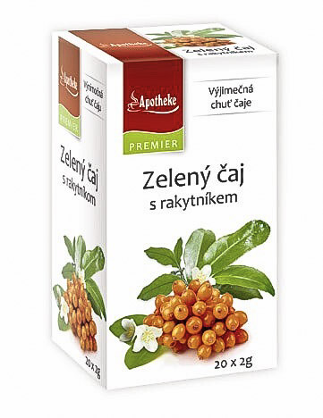 Apotheke zelený čaj s rakytníkem
